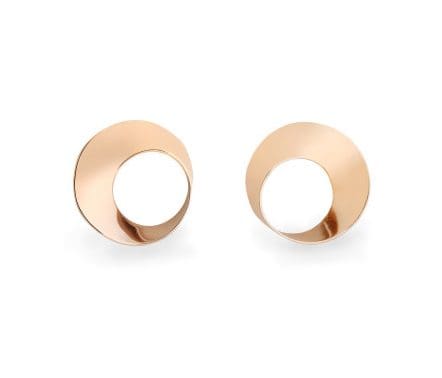 200582 - Möbius Twist Earrings © 14K Rose Gold